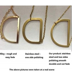 Stainless Steel Initial Letters Necklace for women and girls color gold and Silver from A-Z S-Rose Gold $7.41 Necklaces