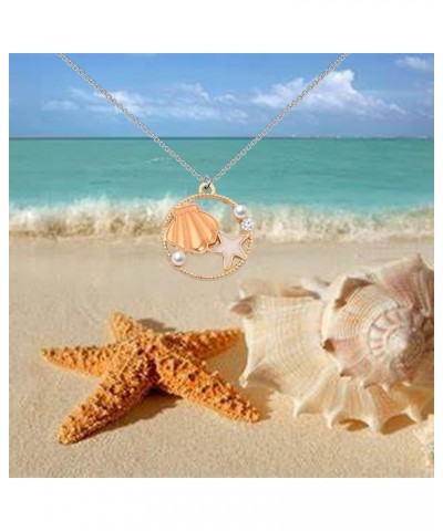 Sea Starfish Necklace/Earring Summer Jewelry Ocean Beach Themed Gifts for Women Girl Beach Lovers Gift Sea NL-1 $8.84 Jewelry...