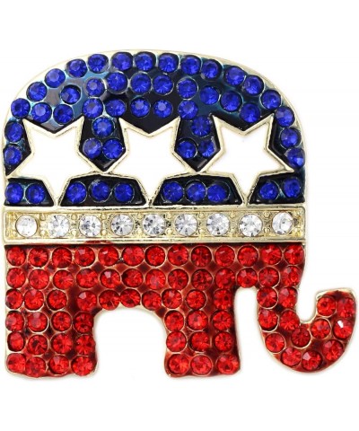 GOP Republican Party Elephant Democratic Party Donkey Brooch Pin Elephant Gold-tone $10.43 Brooches & Pins