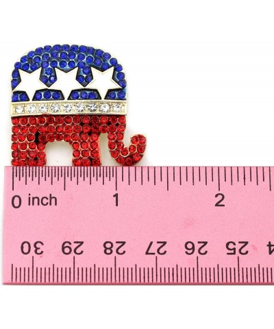 GOP Republican Party Elephant Democratic Party Donkey Brooch Pin Elephant Gold-tone $10.43 Brooches & Pins