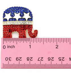 GOP Republican Party Elephant Democratic Party Donkey Brooch Pin Elephant Gold-tone $10.43 Brooches & Pins