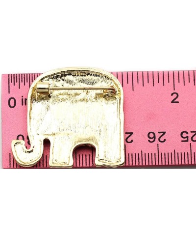 GOP Republican Party Elephant Democratic Party Donkey Brooch Pin Elephant Gold-tone $10.43 Brooches & Pins