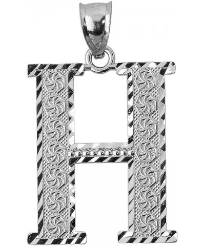 Personalized 925 Sterling Silver Initial Letters A-Z Charm Pendant 0.7 Inches H $12.74 Pendants