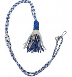 Bishop Tassel Pectoral Cord (Royal Blue/Silver) $21.19 Necklaces