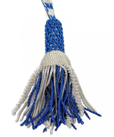 Bishop Tassel Pectoral Cord (Royal Blue/Silver) $21.19 Necklaces