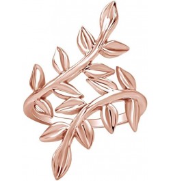 14K Gold Plated 925 Sterling Silver Olive Leaf Fashion Ring For Women Valentine's Day Gift For Her rose-gold-plated-silver $3...