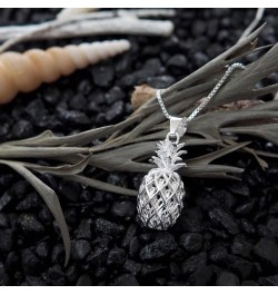 Sterling Silver Large Pineapple Pendant Necklace, 16+2" Extender 1. Sterling Silver $18.06 Necklaces