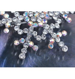 Womens Silvery Tone Clear Rhinestones Winter Holiday Snowflake Brooch Pin $11.59 Brooches & Pins