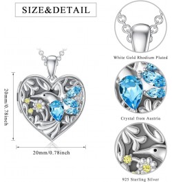 925 Sterling Silver Heart Locket Necklace That Holds Pictures Photo Locket Necklace F-Hummingbird Locket Only $28.59 Necklaces