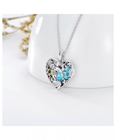 925 Sterling Silver Heart Locket Necklace That Holds Pictures Photo Locket Necklace F-Hummingbird Locket Only $28.59 Necklaces