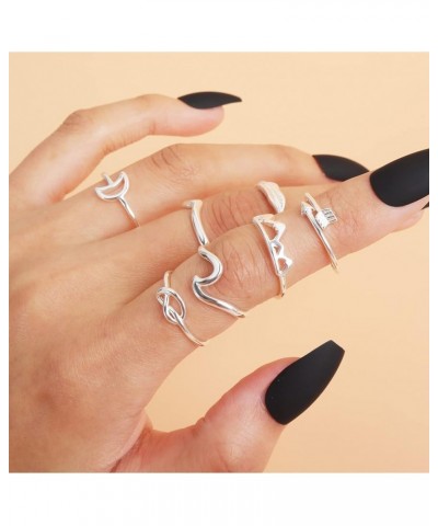 6-12Pcs Stackable Rings for Teen Girl Gifts Trendy Stuff Boho Knuckle Rings for Women Stacking Midi Rings Set Vintage Aesthet...