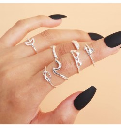 6-12Pcs Stackable Rings for Teen Girl Gifts Trendy Stuff Boho Knuckle Rings for Women Stacking Midi Rings Set Vintage Aesthet...