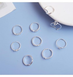 6-12Pcs Stackable Rings for Teen Girl Gifts Trendy Stuff Boho Knuckle Rings for Women Stacking Midi Rings Set Vintage Aesthet...