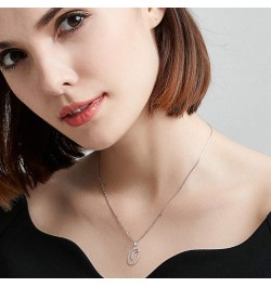 925 Sterling Silver CZ Cursive Initial 26 Letters Alphabet Adjustable Pendant Necklace Clear O $11.18 Necklaces