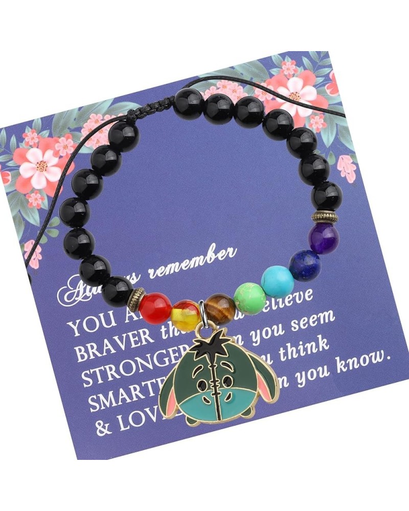 Eeyore Cartoon Charm Beads Bracelet Eeyore Lover Inspiration Gift Movie Inspired Gift Eeyore Fans Gift Eeyore-Bracelet $9.90 ...