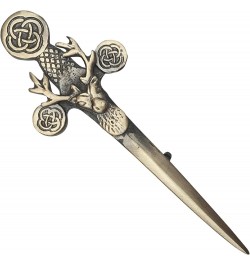 Thistle Kilt Pin CELTIC CRYSTAL DESIGN JEWELRY Celtic Thistle Kilt Pin Thistle Sword Kilt Pin Sword Pin Celtic Brooch Stag He...