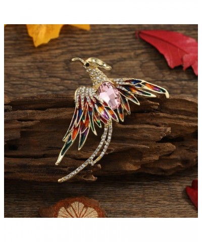 Retro Bird Brooches, Exquisite Elegant Rhinestone Bird Brooch Pin Sparkling Banquet Jewelry Gifts for Women, Girls, Ladies(Mu...