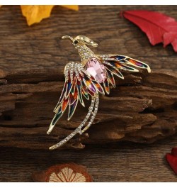 Retro Bird Brooches, Exquisite Elegant Rhinestone Bird Brooch Pin Sparkling Banquet Jewelry Gifts for Women, Girls, Ladies(Mu...