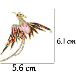 Retro Bird Brooches, Exquisite Elegant Rhinestone Bird Brooch Pin Sparkling Banquet Jewelry Gifts for Women, Girls, Ladies(Mu...