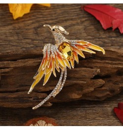 Retro Bird Brooches, Exquisite Elegant Rhinestone Bird Brooch Pin Sparkling Banquet Jewelry Gifts for Women, Girls, Ladies(Mu...