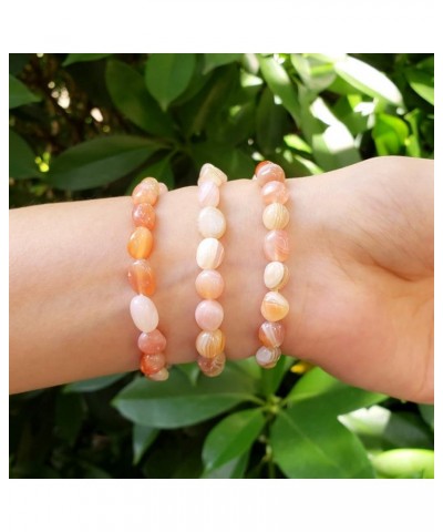 1pc Natural Stretch Gemstone Bracelet 7mm-10mm Free Form Bead 7 Inch 7.5 Inch Healing Crystal Engergy Quartz Chakras Jewelry ...