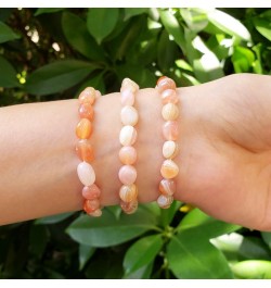 1pc Natural Stretch Gemstone Bracelet 7mm-10mm Free Form Bead 7 Inch 7.5 Inch Healing Crystal Engergy Quartz Chakras Jewelry ...