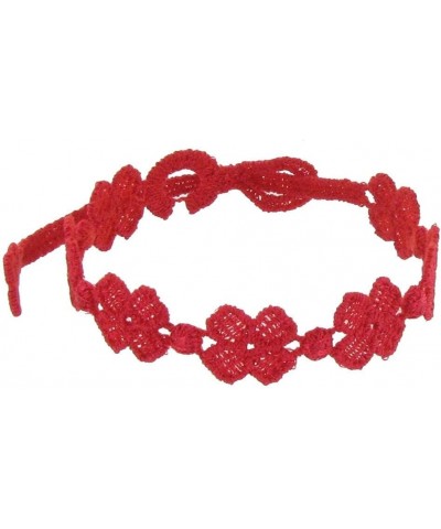 Cruciani Lace Bracelet 7 Clovers Red Color $11.04 Bracelets