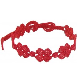 Cruciani Lace Bracelet 7 Clovers Red Color $11.04 Bracelets