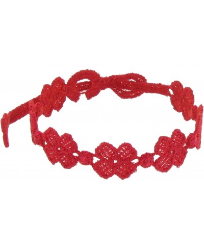 Cruciani Lace Bracelet 7 Clovers Red Color $11.04 Bracelets