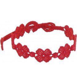 Cruciani Lace Bracelet 7 Clovers Red Color $11.04 Bracelets