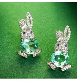 Easter Earrings for Women Girls Rhinestone Rabbit Earrings Dainty Pearl Rabbit Carrot Easter Stud Earrings for Women Girls Ho...