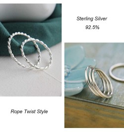 925 Sterling Silver Knuckle Rings for Women Minimalist Thin Stacking Rings Set 3PCS Midi Pinky Ring Size 2.5-8.5 5 SET 2 $11....