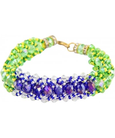 Ilde Tejido de Yemaya/ Orula - Yemaya/ Orula Religious Bracelet, blue, green, yellow, One Size $16.31 Bracelets