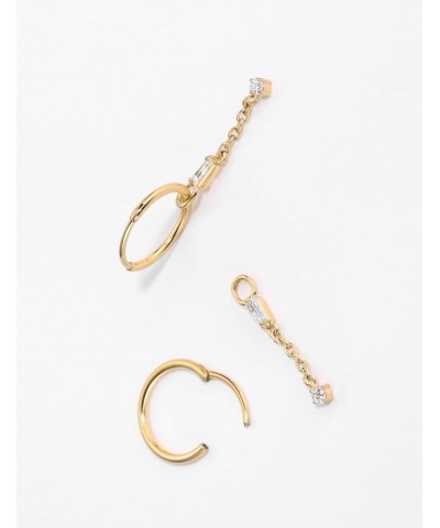 316L Surgical Steel Endless Hoop Earrings for Women Silver/Gold/Rose Gold/Black 8mm/10mm/12mm 8mm 07, Gold $8.90 Earrings