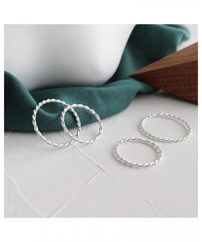 925 Sterling Silver Knuckle Rings for Women Minimalist Thin Stacking Rings Set 3PCS Midi Pinky Ring Size 2.5-8.5 5 SET 2 $11....