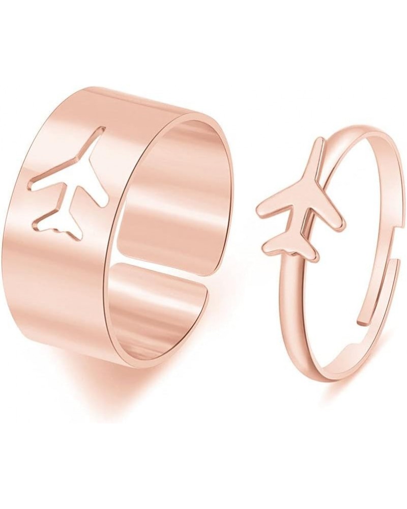 Matching Best Friends BFF Rings for Couple Tiktok Y2k Couple Rings Love Heart Moon Star Planet Rings for Women Men Girls Love...