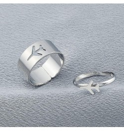 Matching Best Friends BFF Rings for Couple Tiktok Y2k Couple Rings Love Heart Moon Star Planet Rings for Women Men Girls Love...