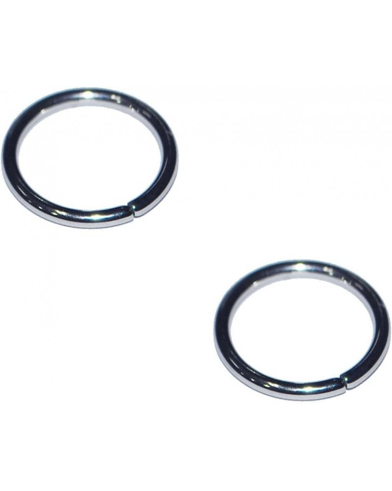 2x 14g 16g 18g 20g Body Piercing 316L Surgical Steel 14 16 18 20 Gauge Annealed Seamless Nose Ring Hoop Earring Eyebrow Tragu...