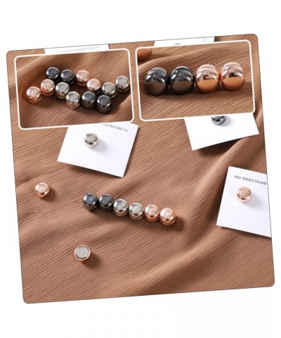 15 Pairs Alloy Glossy Magnetic Snap Hijab Small Magnetic Pin Brooches for Women Cardigan Safety Brooches Wraps for Women Magn...