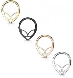 Alien 316L Surgical Steel Bendable Hoop Ring for Nose Septum, Daith & Ear Cartilage 16G | 5/16" (8mm) | Rose Gold $8.54 Body ...