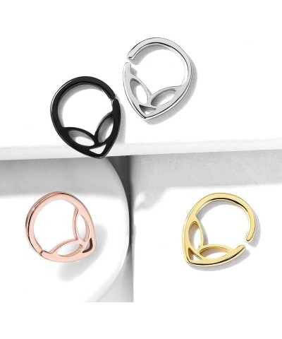 Alien 316L Surgical Steel Bendable Hoop Ring for Nose Septum, Daith & Ear Cartilage 16G | 5/16" (8mm) | Rose Gold $8.54 Body ...