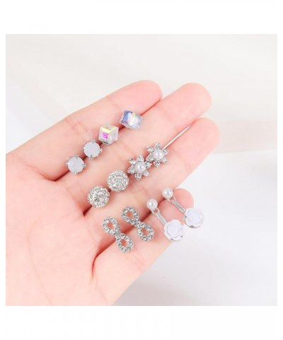 72 Pairs Earrings for Women Stud Earrings Set Multipack of Flower Studs Heart Studs Hoop Earrings Shinning Tassel Earrings Je...