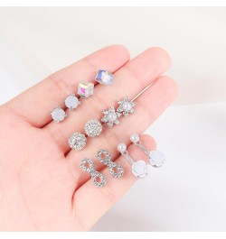 72 Pairs Earrings for Women Stud Earrings Set Multipack of Flower Studs Heart Studs Hoop Earrings Shinning Tassel Earrings Je...