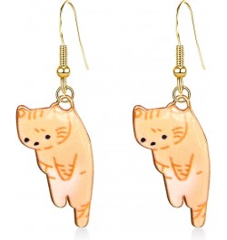 Aesthetic Funny Cute Animal Cat Dangle Earrings for Women Girl Cartoon Kitten Drop Earring Party Jewelry Gifts Lover Birthday...