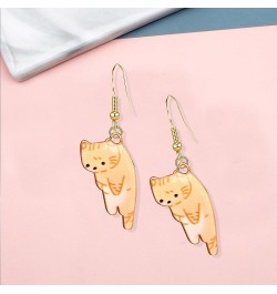 Aesthetic Funny Cute Animal Cat Dangle Earrings for Women Girl Cartoon Kitten Drop Earring Party Jewelry Gifts Lover Birthday...