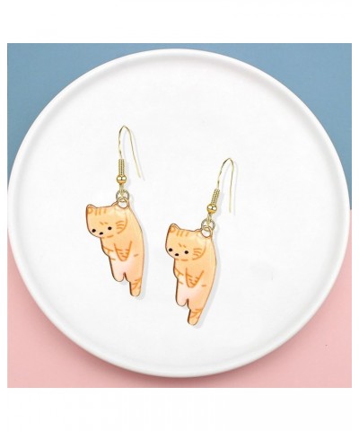 Aesthetic Funny Cute Animal Cat Dangle Earrings for Women Girl Cartoon Kitten Drop Earring Party Jewelry Gifts Lover Birthday...