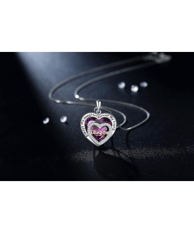 Daughter/Sister Necklace S925 Sterling Silver Always My Daughter/Sister Forever My Friend Love Heart Butterfly Mother Daughte...