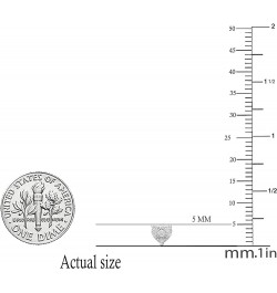 0.15 Carat (ctw) Round White Diamond Ladies Heart Shape Stud Earrings, Available in Metal 10K/14K/18K Gold & 925 Sterling Sil...