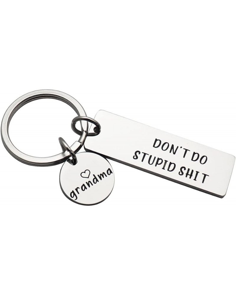 Don't Do Stupid Shit Keychain Funny for Teens Son Daughter from Mom Dad Humor Sarcasm Gift for Family Friends Don't Do Stupid...