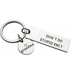 Don't Do Stupid Shit Keychain Funny for Teens Son Daughter from Mom Dad Humor Sarcasm Gift for Family Friends Don't Do Stupid...